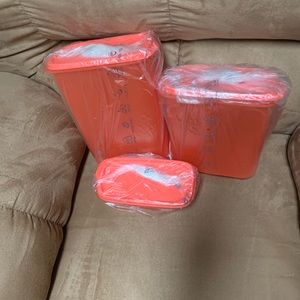 Tupperware coral set